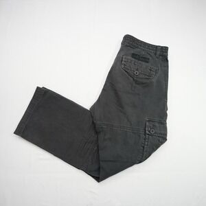 celio* French Cargo Work Pants Mens Size 42 / 32X28 Faded Black 8-Pockets  Baggy